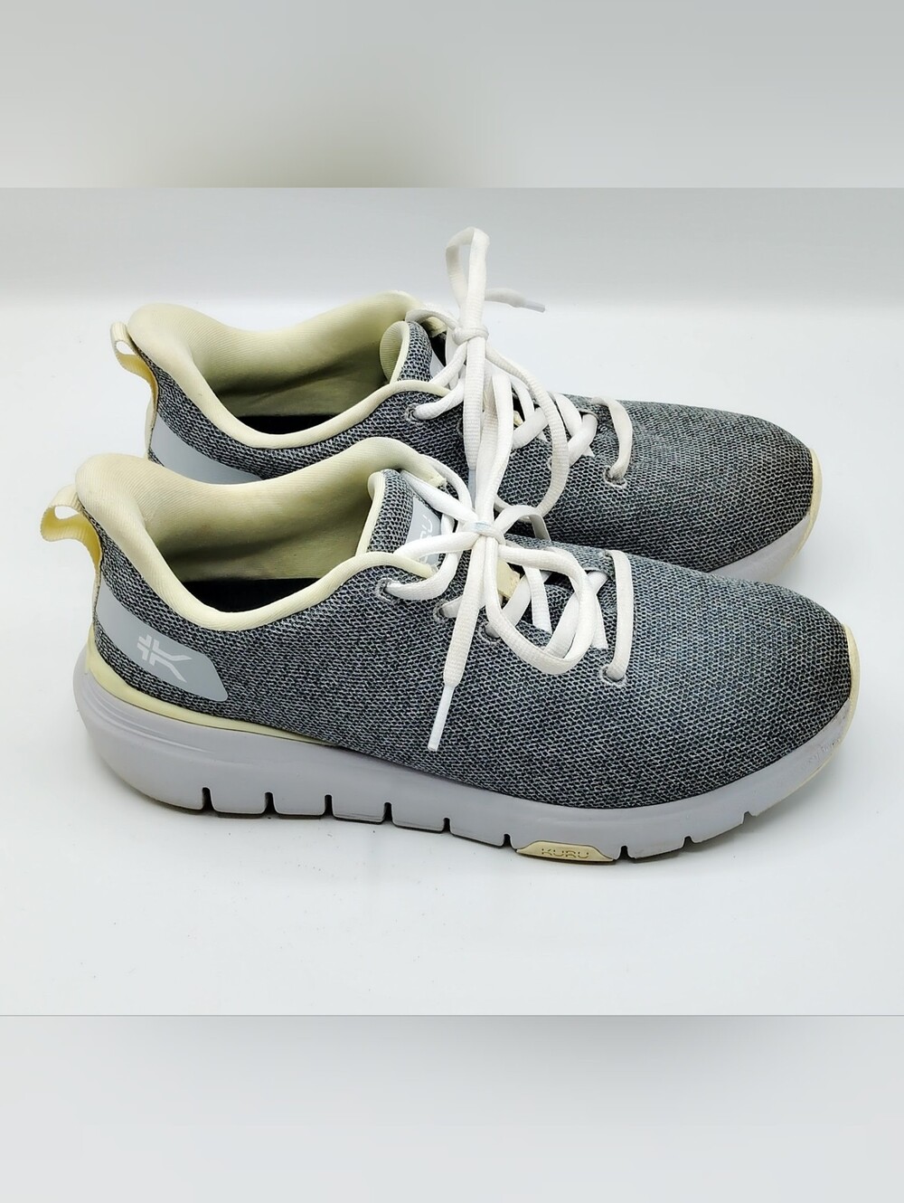 KURU Women's Gray Knit Lightweight Slip-On Sneaker
